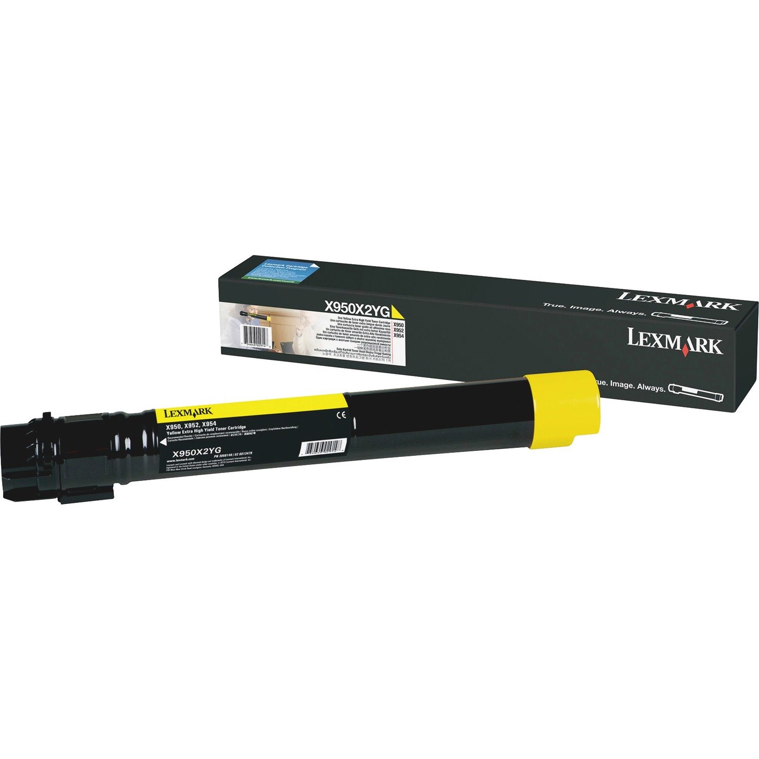 Lexmark X950X2YG Original Laser Toner Cartridge - Yellow - 1 Each