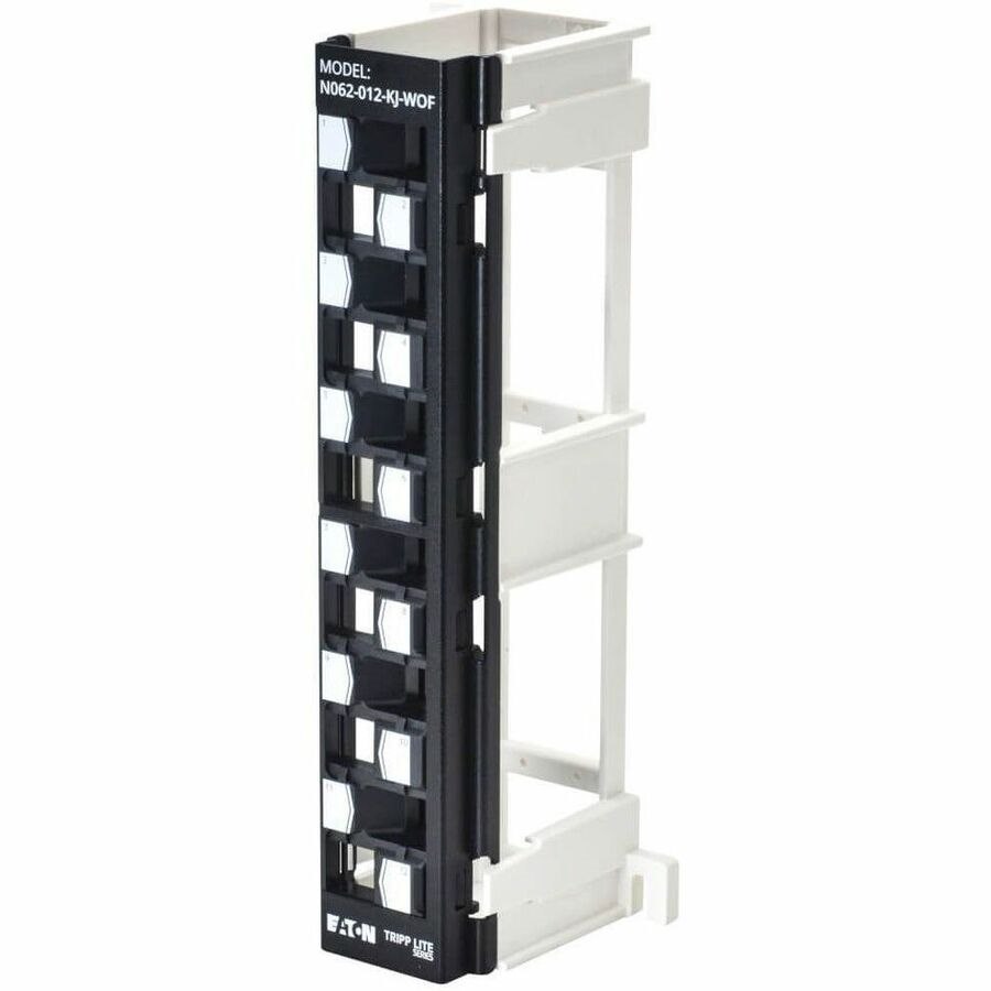 Eaton Tripp Lite Series 12-Port Wall-Mount Patch Panel for UTP Keystone Jacks, Offset Ports, TAA