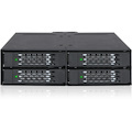 Icy Dock ToughArmor MB607SP-B Drive Enclosure for 5.25" - Serial ATA/600 Host Interface Internal - Black