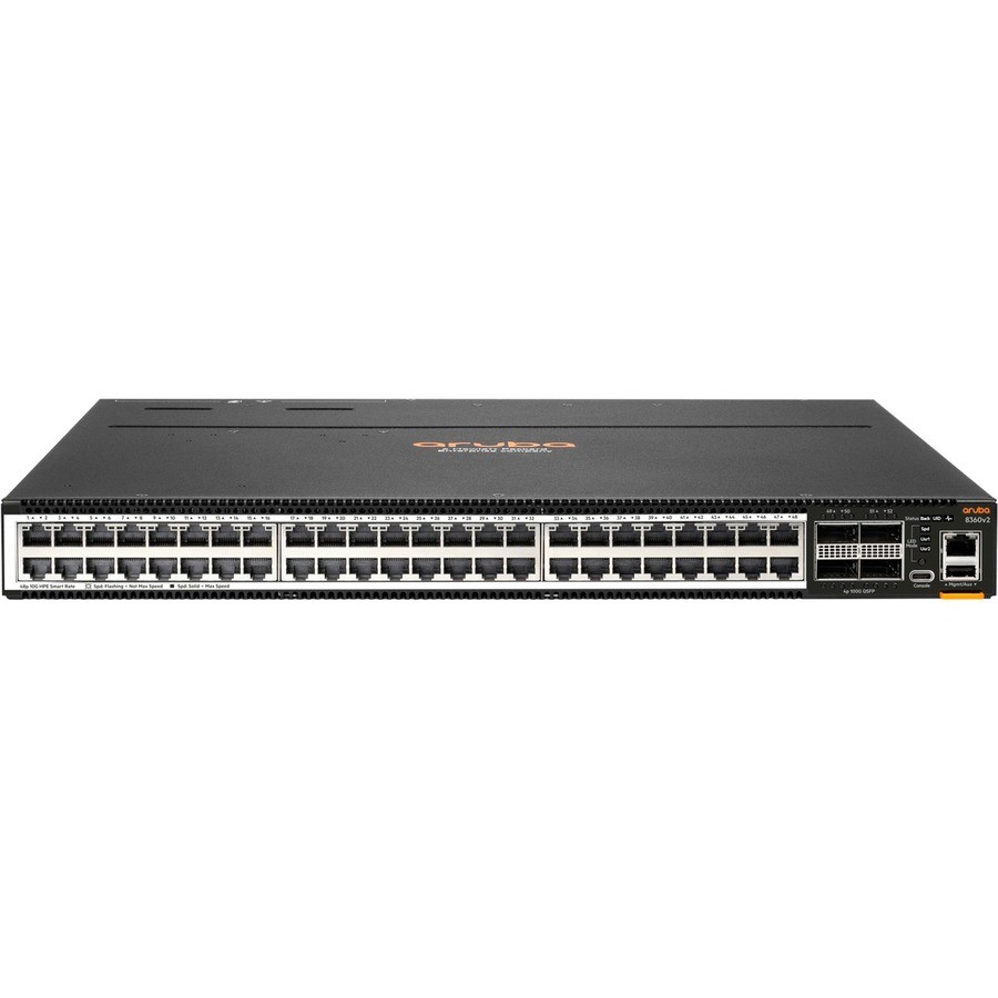 HPE CX 8360v2 8360-48XT4C 48 Ports Manageable Ethernet Switch - 10 Gigabit Ethernet, 100 Gigabit Ethernet - 10GBase-T, 100GBase-X - TAA Compliant
