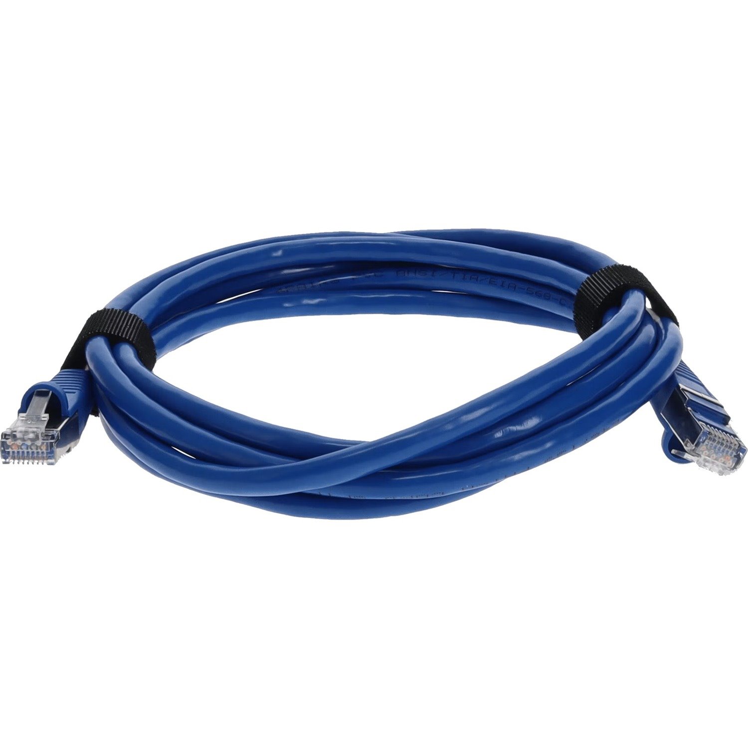 AddOn 5ft Blue CAT 7 Shielded (S/FTP) PVC Ethernet Cable Snagless Bubble Boot RJ-45 M/M