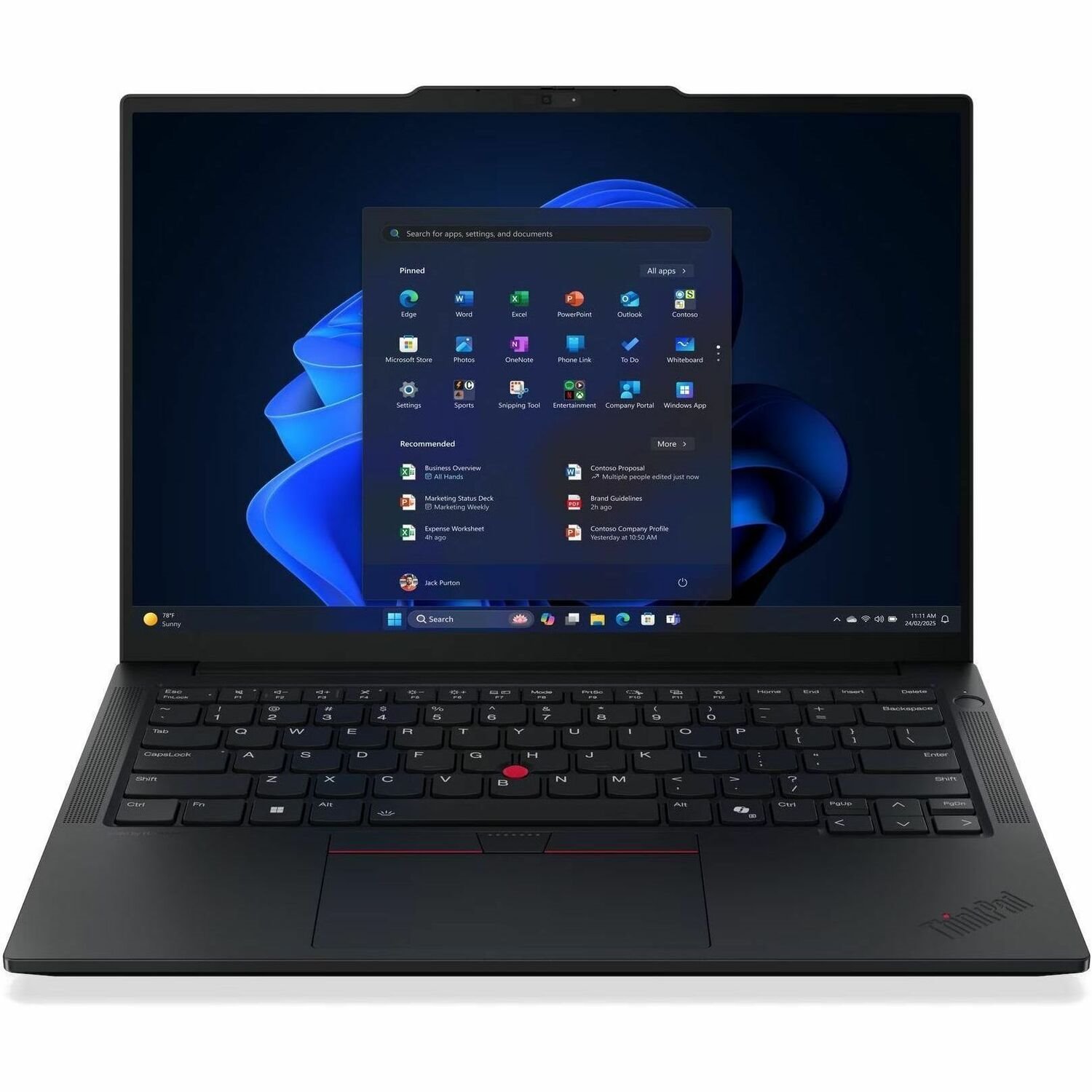 Lenovo ThinkPad E14 Gen 7 21T9003QUS 14" Notebook - WUXGA - 60 Hz - Intel Core 7 240H - 16 GB - 512 GB SSD - English Keyboard - Black