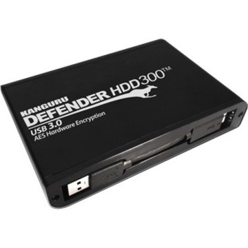 Kanguru Defender KDH3B-300F-5T 5 TB Portable Hard Drive - 2.5" External - SATA (SATA/300) - Matte Black - TAA Compliant