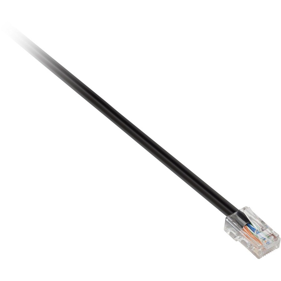 V7 Black Cat5e Unshielded (UTP) Cable RJ45 Male to RJ45 Male 1.8m 6ft