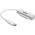Eaton Tripp Lite Series USB 3.1 Gen 1 (5 Gbps) USB-C to SATA III Adapter Cable with UASP, 2.5 in. SATA Hard Drives, Thunderbolt 3 Compatible, White