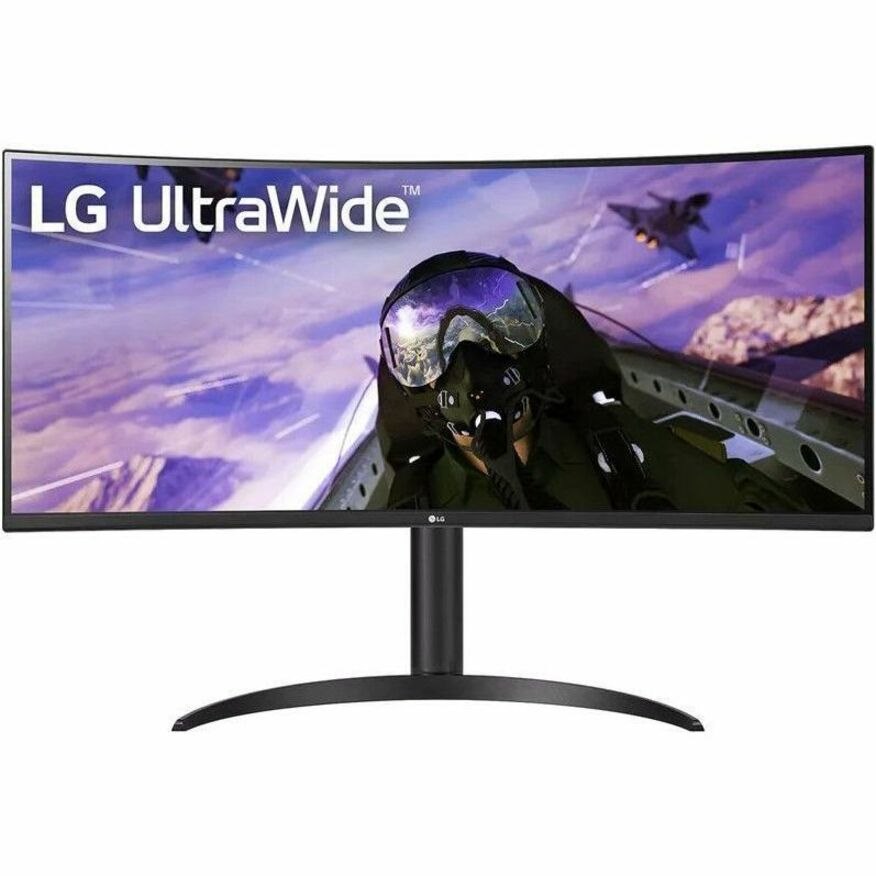 LG - 34” LED Curved UltraWide QHD 160Hz FreeSync Premium Monitor with HDR (HDMI, DisplayPort) - Black