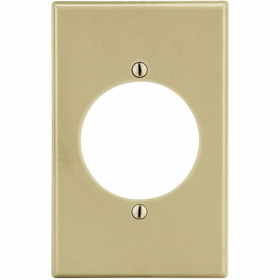 Bryant Wallplate, Mid-Size 1-Gang, 2.15" Opening, Ivory