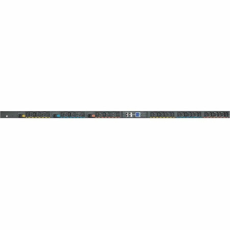 Eaton Universal-Input Metered PDU G4, 208V and 415/240V, 42 Outlets, Input Cable Sold Separately, End-Entry Input, 72-Inch 0U Vertical