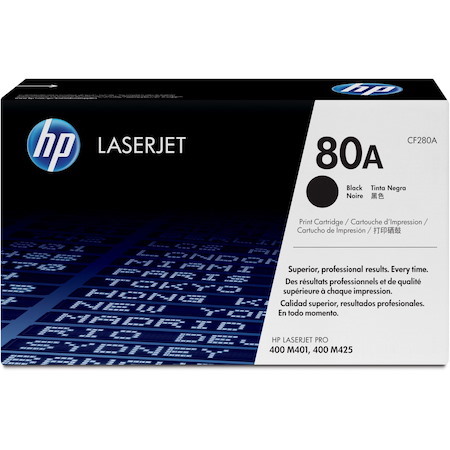 HP 80A Original Standard Yield Laser Toner Cartridge - Black - 1 Pack