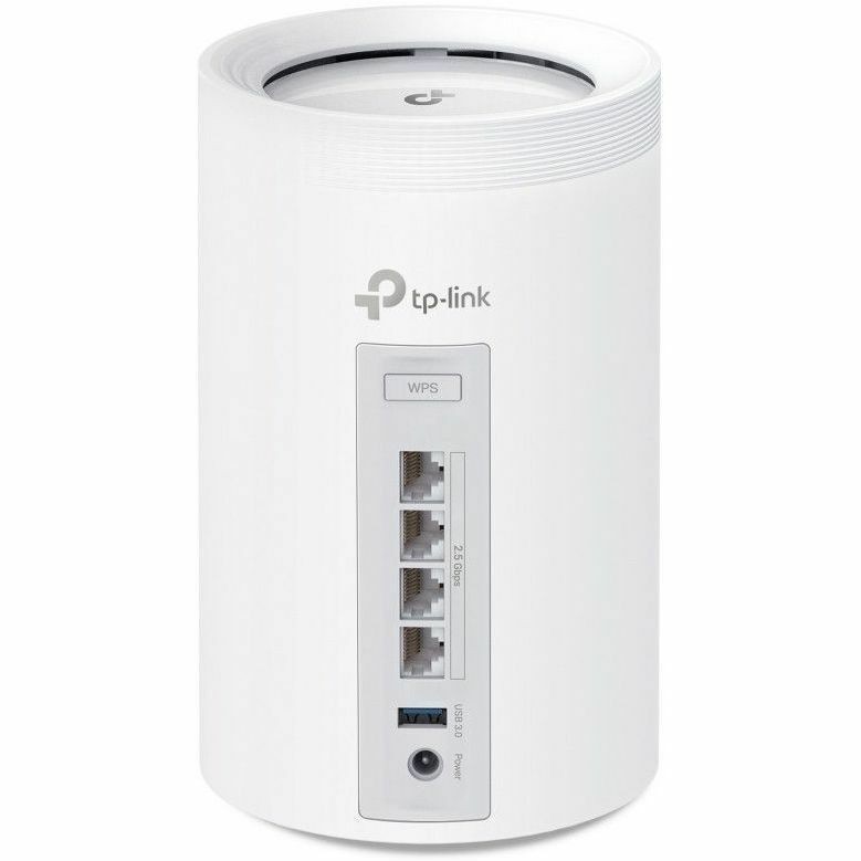 TP-LinkBE11000 Whole Home Mesh Wi-Fi 7 System(Tri-Band)
SPEED: 574 Mbps at 2.4 GHz + 4320 Mbps at 5 GHz + 5760 Mbps at 6 GHz
SPEC: Internal Antennas, 4 × 2.5 Gi