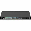 Netgear AV Line M4250 M4250-26G4F-PoE+ 26 Ports Manageable Ethernet Switch - Gigabit Ethernet, 10 Gigabit Ethernet - 10/100/1000Base-T, 10GBase-X, 1000Base-X
