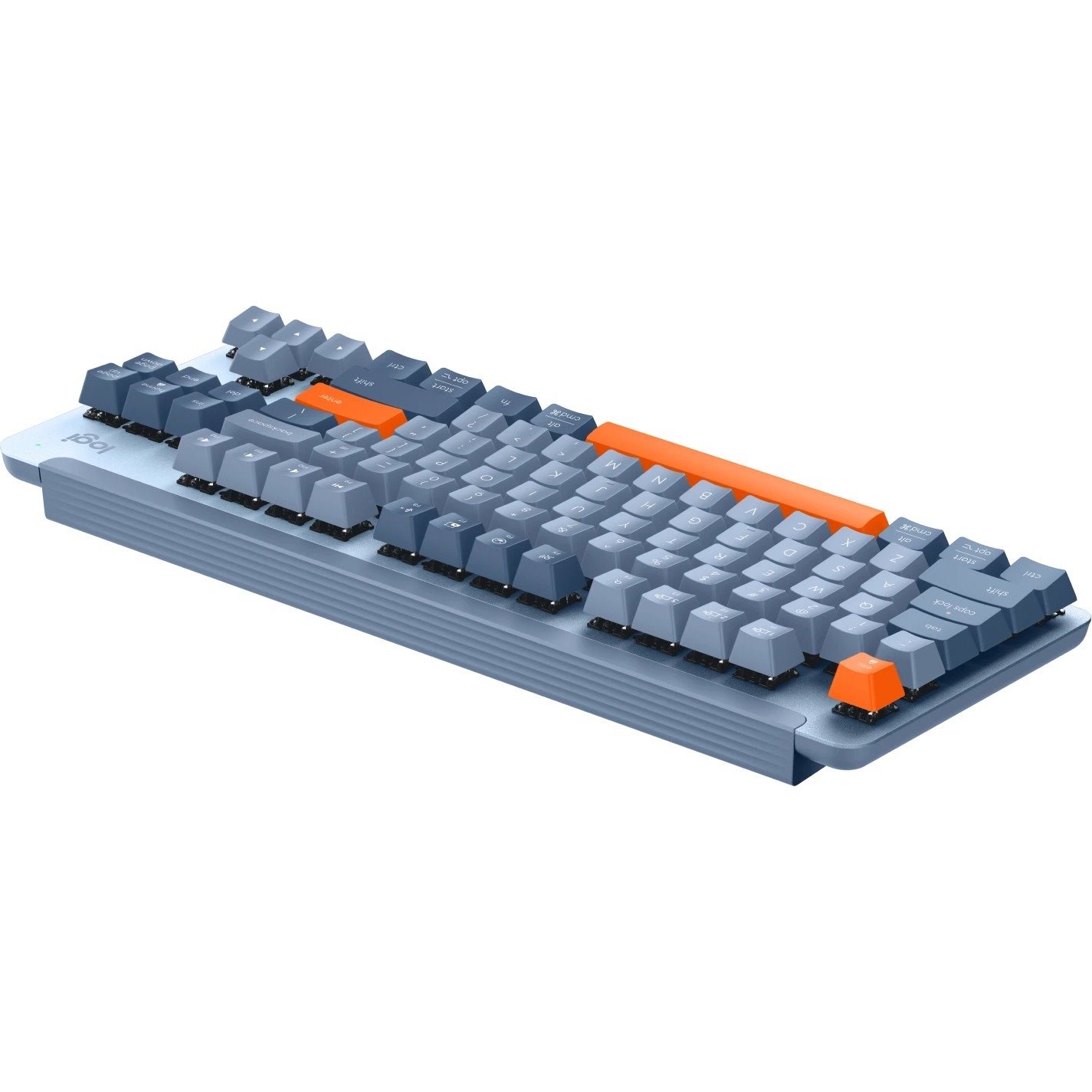 Logitech Signature K855 Keyboard - Wireless Connectivity - Blue Grey