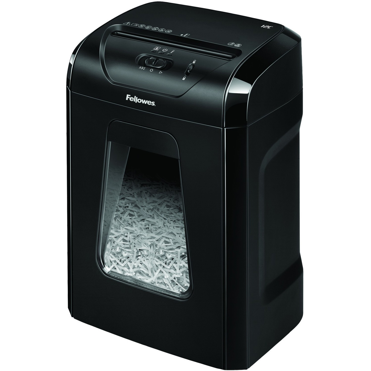Fellowes 12C 12 Sheet Cross-Cut Household Paper Shredder