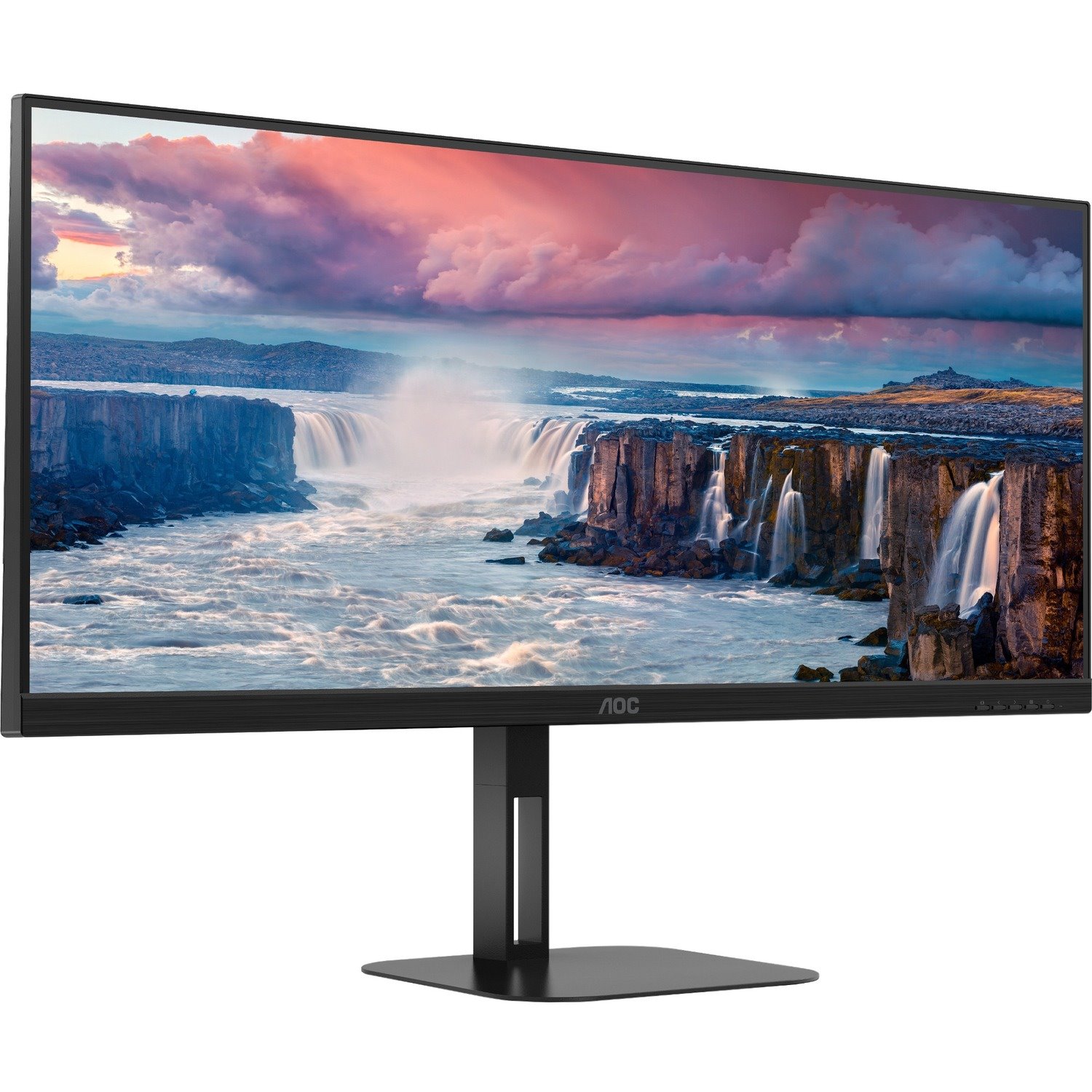 AOC U34V5C/BK 34" Class WQHD Gaming LCD Monitor - 21:9 - Matte Black