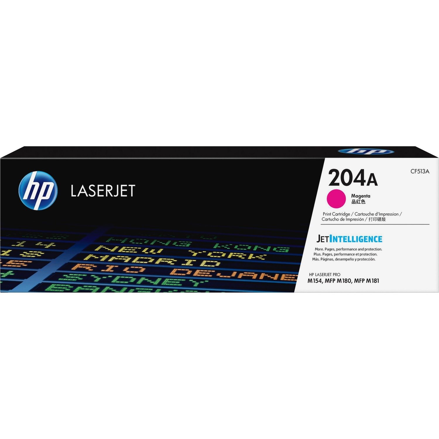 HP 204A (CF513A) Original Standard Yield Laser Toner Cartridge - Magenta - 1 Each