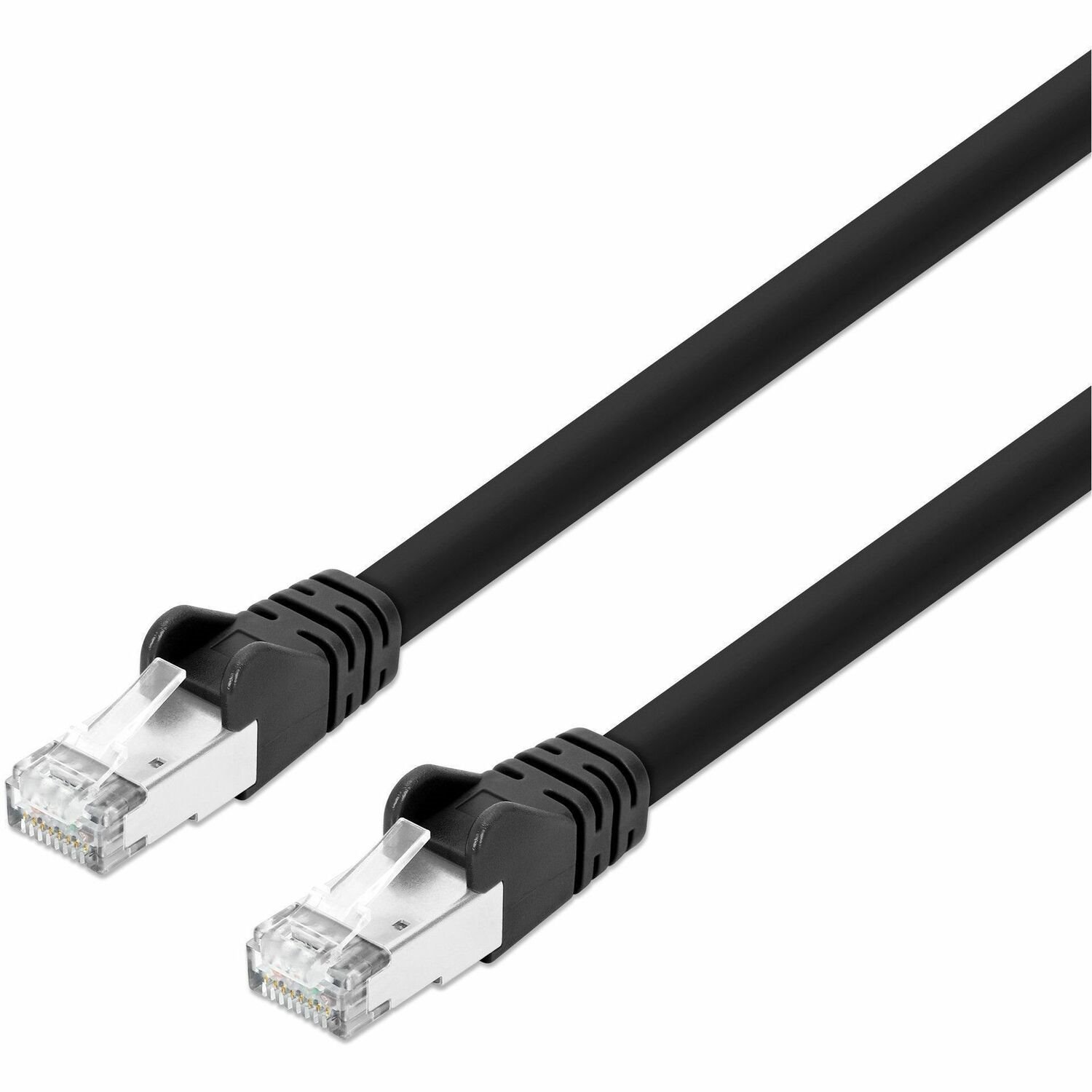 Ic Intracom Cat8.1 S/FTP Network Patch Cable, 1 FT., Black