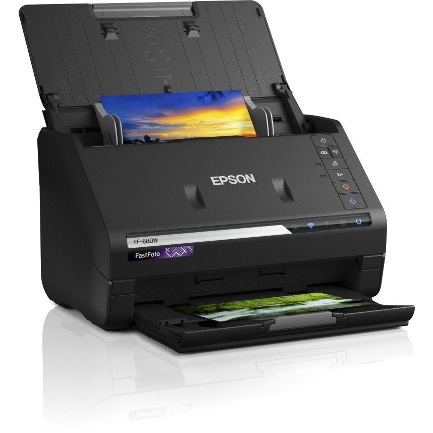 Epson FastFoto FF-680W Sheetfed Scanner - 600 dpi Optical