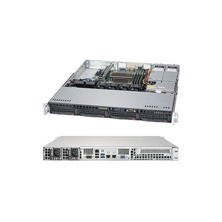 Supermicro SuperServer 5019S-MR Server Barebone System - 1U Rack-mountable - Socket H4 LGA-1151 - 1 x Processor Support