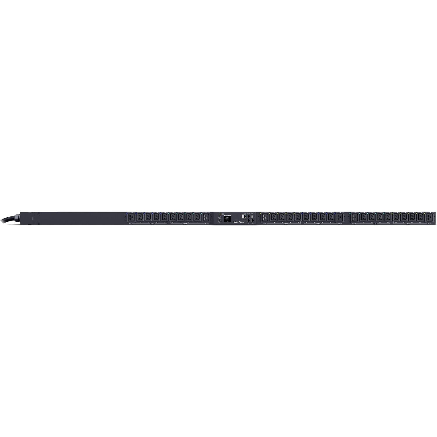 CyberPower PDU83102 3 Phase 200 - 240 VAC 20A Switched Metered-by-Outlet PDU