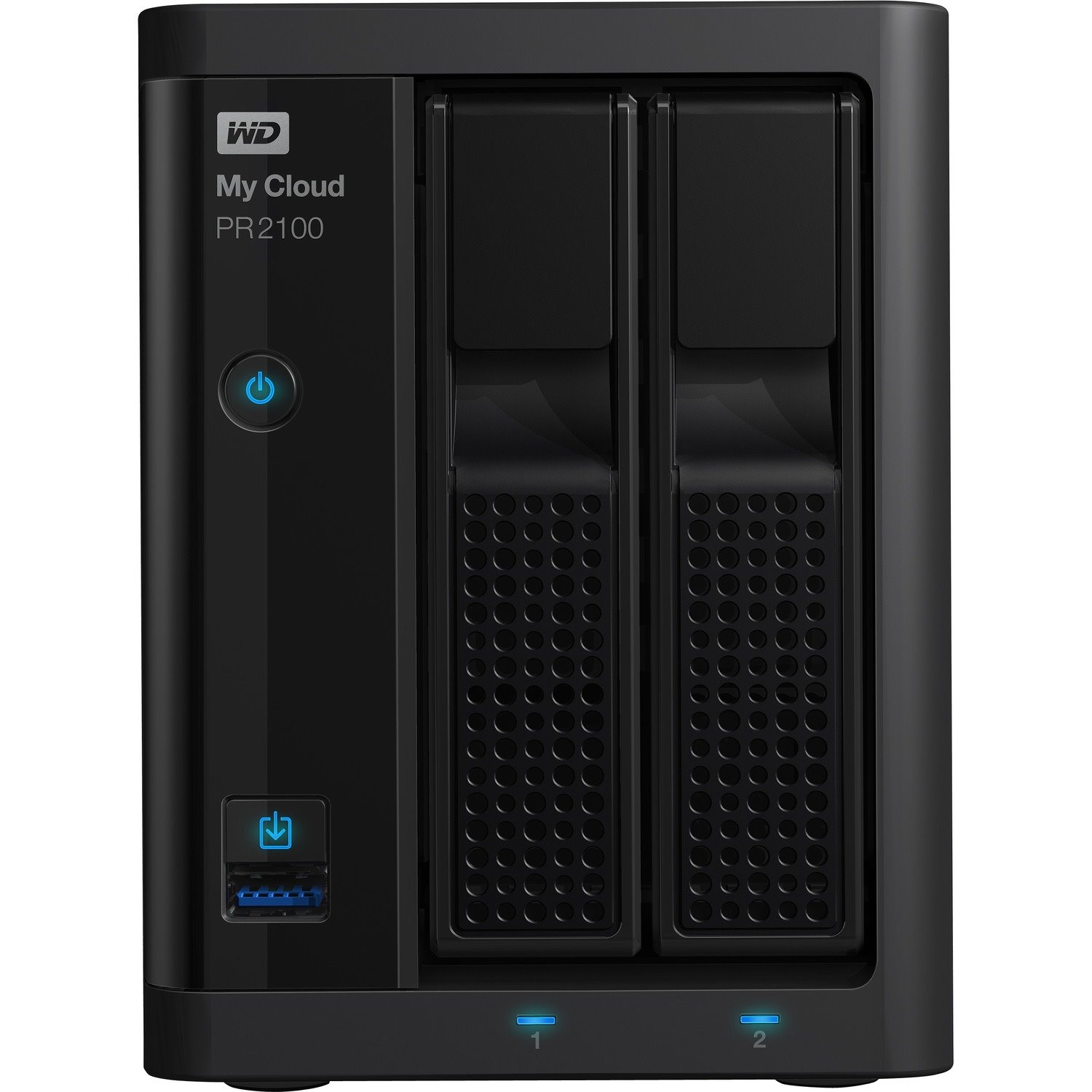 WD My Cloud PR2100 2 x Total Bays NAS Storage System - 8 TB HDD Pentium N3710 Quad-core (4 Core) 1.60 GHz - 4 GB RAM - DDR3L SDRAM Desktop