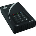Apricorn Aegis Padlock DT FIPS ADT-3PL256F-12TB 12 TB Desktop Hard Drive - External - Black - TAA Compliant
