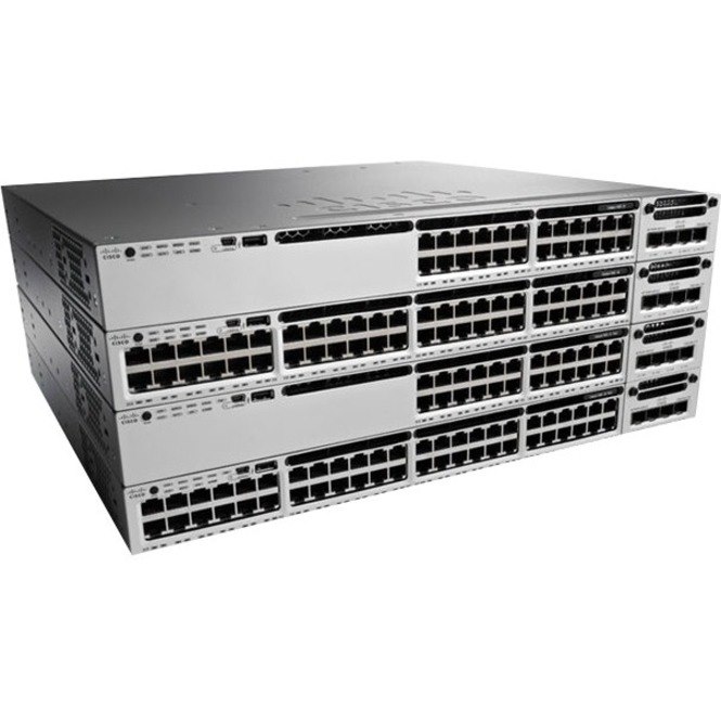 Cisco Catalyst 3850 3850-48T 48 Ports Manageable Ethernet Switch - 10/100/1000Base-T - Refurbished