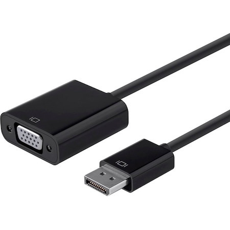 Monoprice DisplayPort 1.2a to VGA Active Adapter, Black
