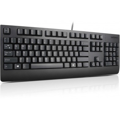 Lenovo Preferred Pro II Keyboard - Cable Connectivity - USB Interface - English (UK) - QWERTY Layout - Black