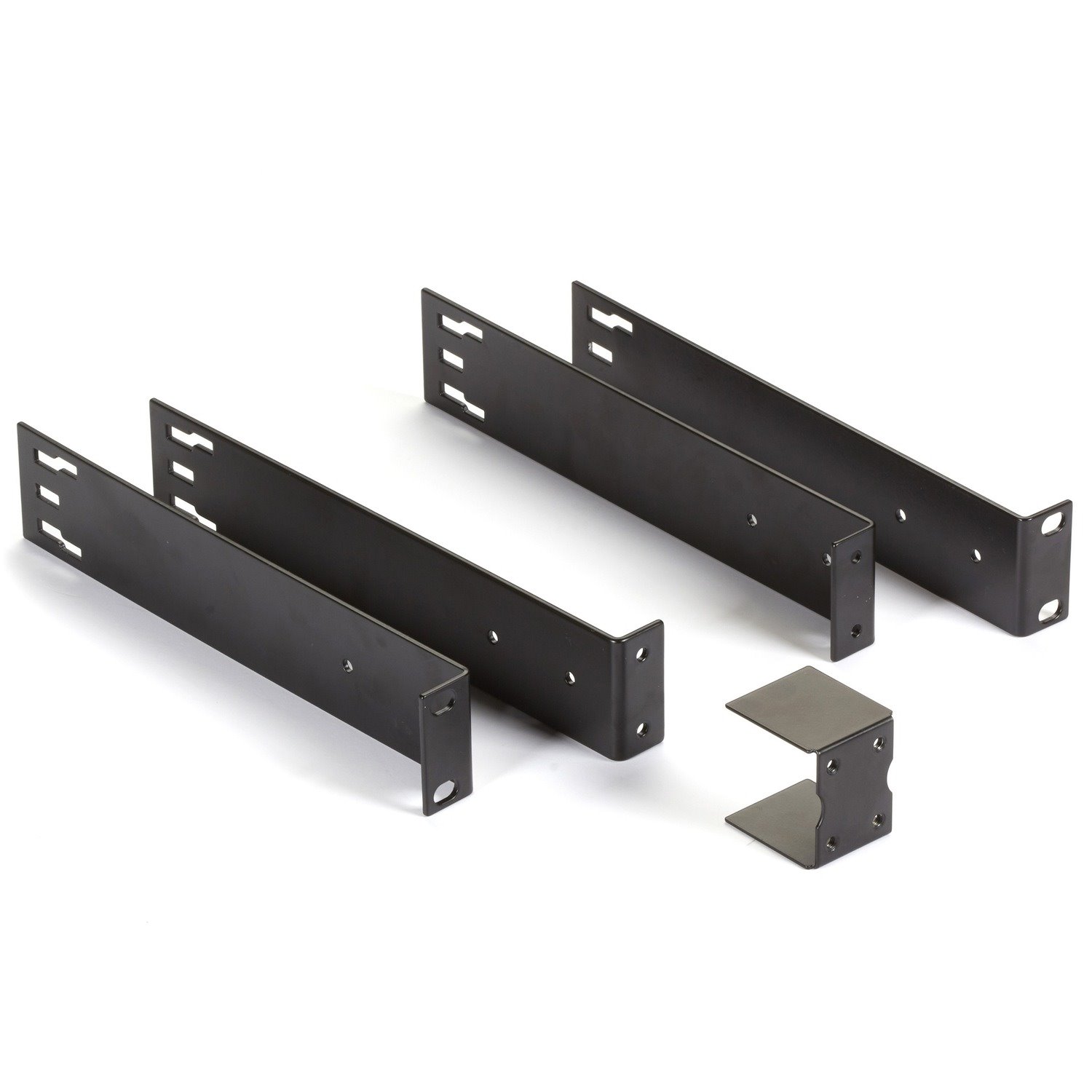 Black Box Rack Mount for KVM Extender, KVM Switch - Black - TAA Compliant