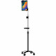 CTA Digital Compact Mobile Gooseneck Floor Stand with Handle for 7-13 Inch Tablets