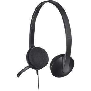 Logitech H340 Wired Over-the-head Stereo Headset - Black