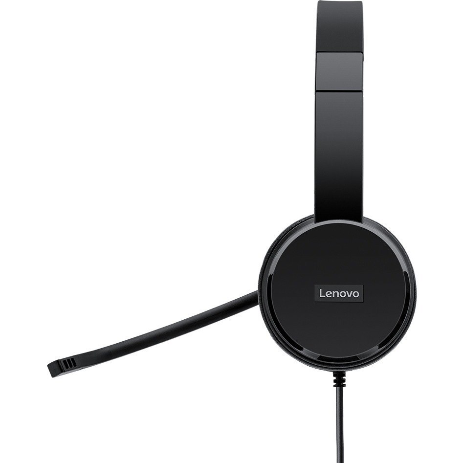 Lenovo 100 Wired Over-the-head Stereo Headset - Black