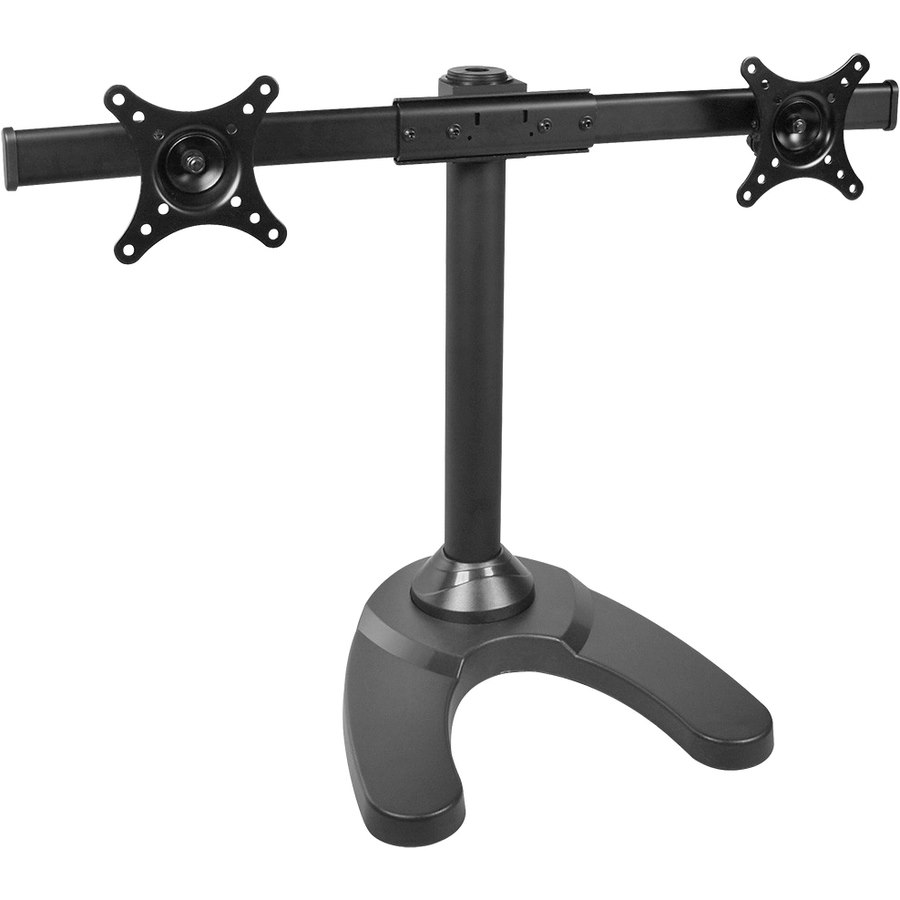 Freestanding Dual Monitor Desk Stand - 13" to 27", Max Load 22 lbs