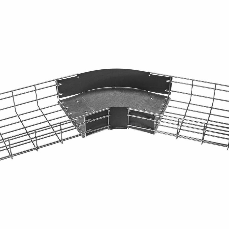 Hubbell Premise Wiring Wire Basket Tray, Preformed Radius, 45 Degree, 4" High X 6" Wide, Pre-Galvanized