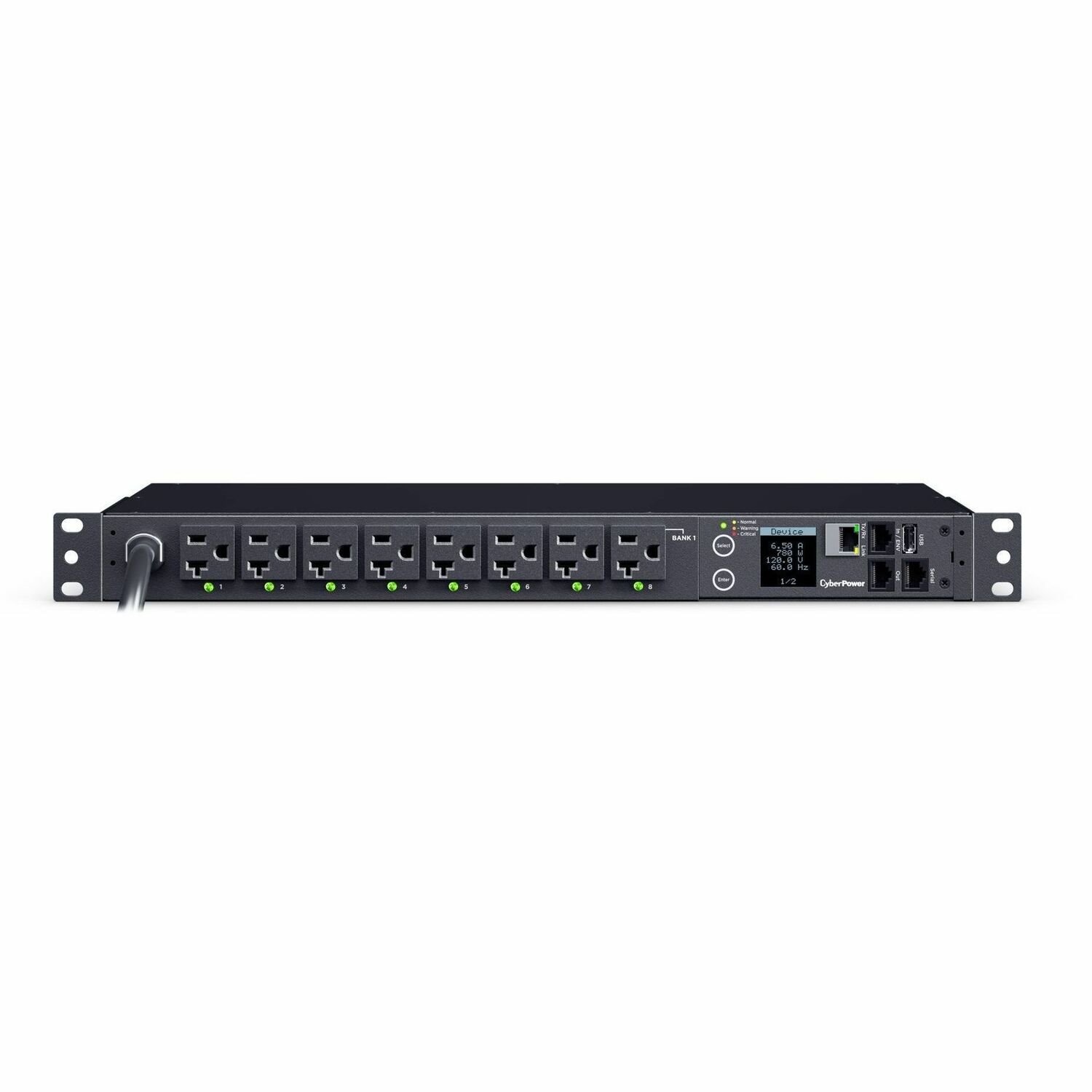 CyberPower PDU41023 Single Phase 100 - 120 VAC 30A Switched PDU