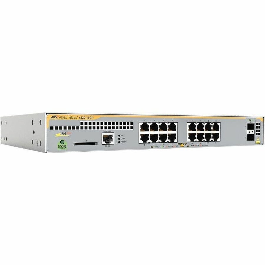 Allied Telesis L3 Switch with 16 x 10/100/1000T Ports and 2 x 100/1000X SFP Ports