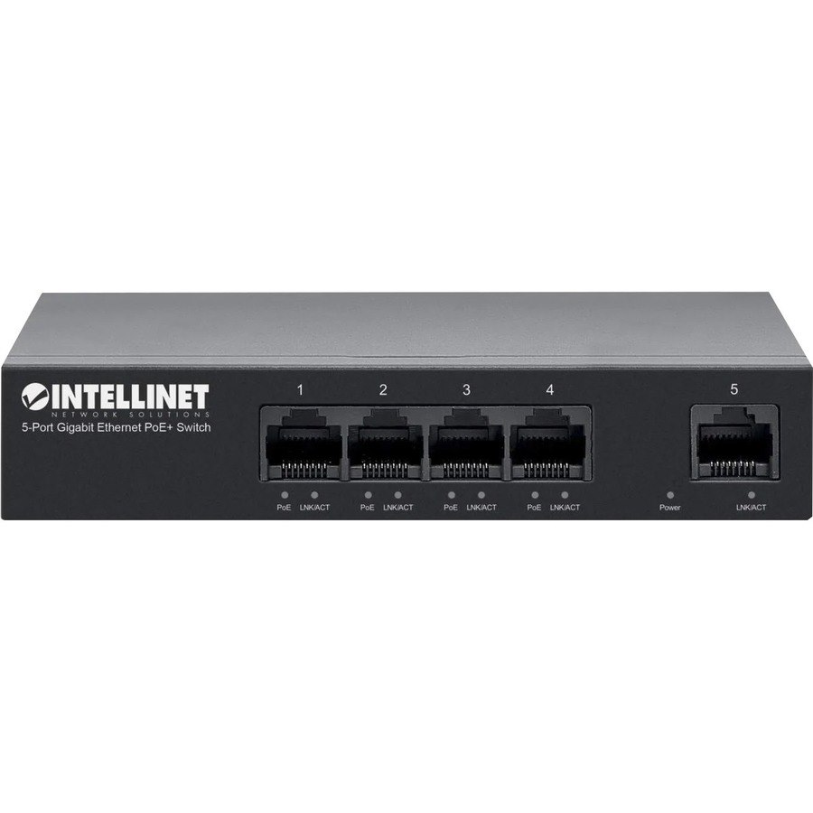 Intellinet 5-Port Gigabit Ethernet PoE+ Switch