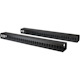 StarTech.com Vertical Cable Organizer with Finger Ducts - Vertical Cable Management Panel - Rack-Mount Cable Raceway - 40U - 6 ft.