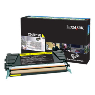 Lexmark Original High Yield Laser Toner Cartridge - Yellow - 1 Each