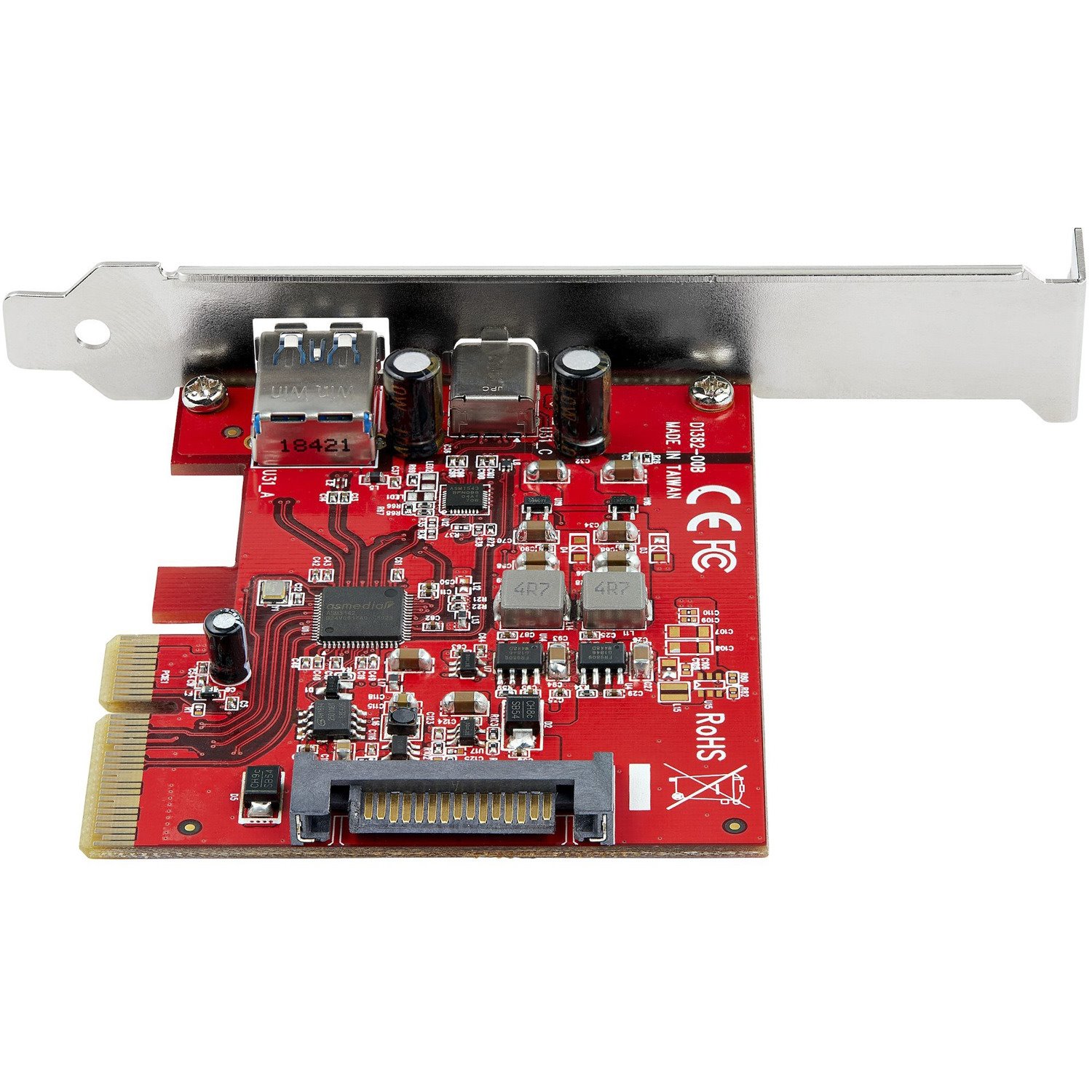 StarTech.com 2-Port 10Gbps USB-A & USB-C PCIe Card Adapter - USB 3.2 Gen 2 PCI Express Expansion Add-On Card - Windows, macOS, Linux