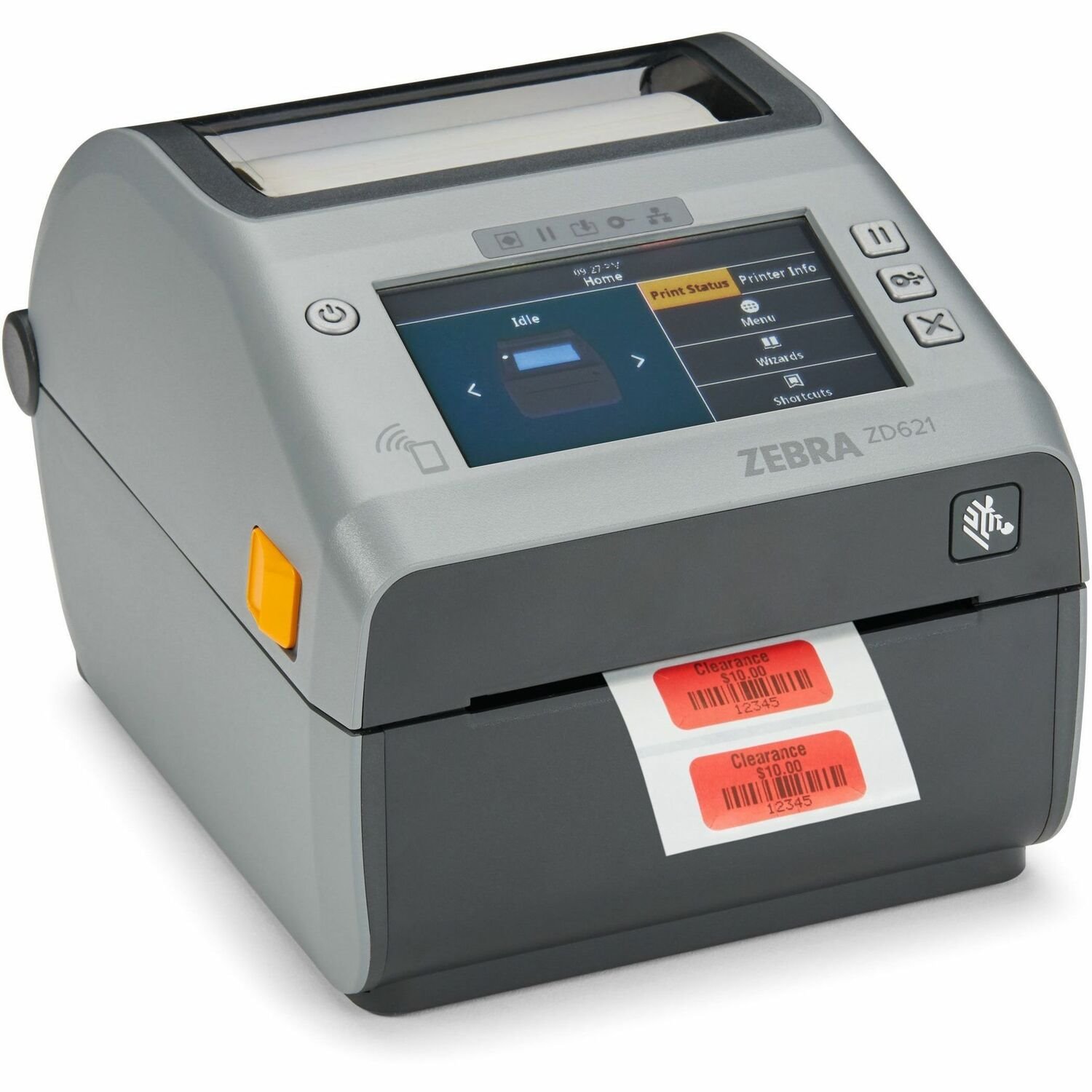 Zebra ZD621 Desktop, Retail, Healthcare, Transportation & Logistic, Manufacturing Direct Thermal Printer - Monochrome - Label/Receipt Print - USB - USB Host - Serial - Bluetooth - Wireless LAN - RFID - US, Swiss