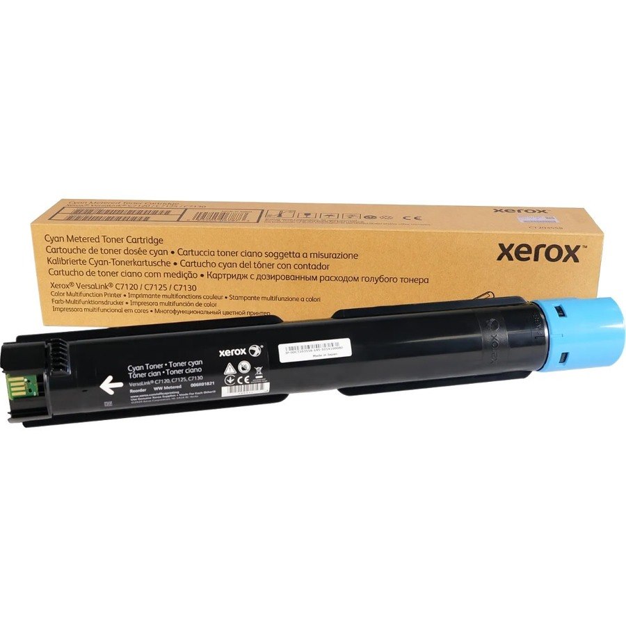 Xerox Genuine Xerox&reg; VersaLink&reg; C7100 Series Color Multifunction Printers Cyan Extra High capacity Toner Cartridge (18500 Pages) - 006R01825