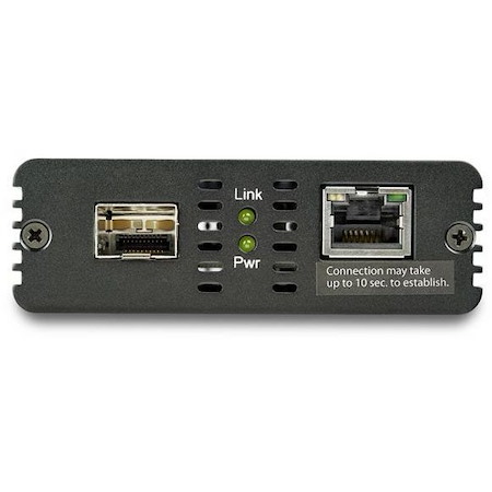StarTech.com 10GbE Fiber Ethernet Media Converter 10GBASE-T- SFP to RJ45 Single Mode/Multimode Fiber to Copper Bridge 10Gbps Network