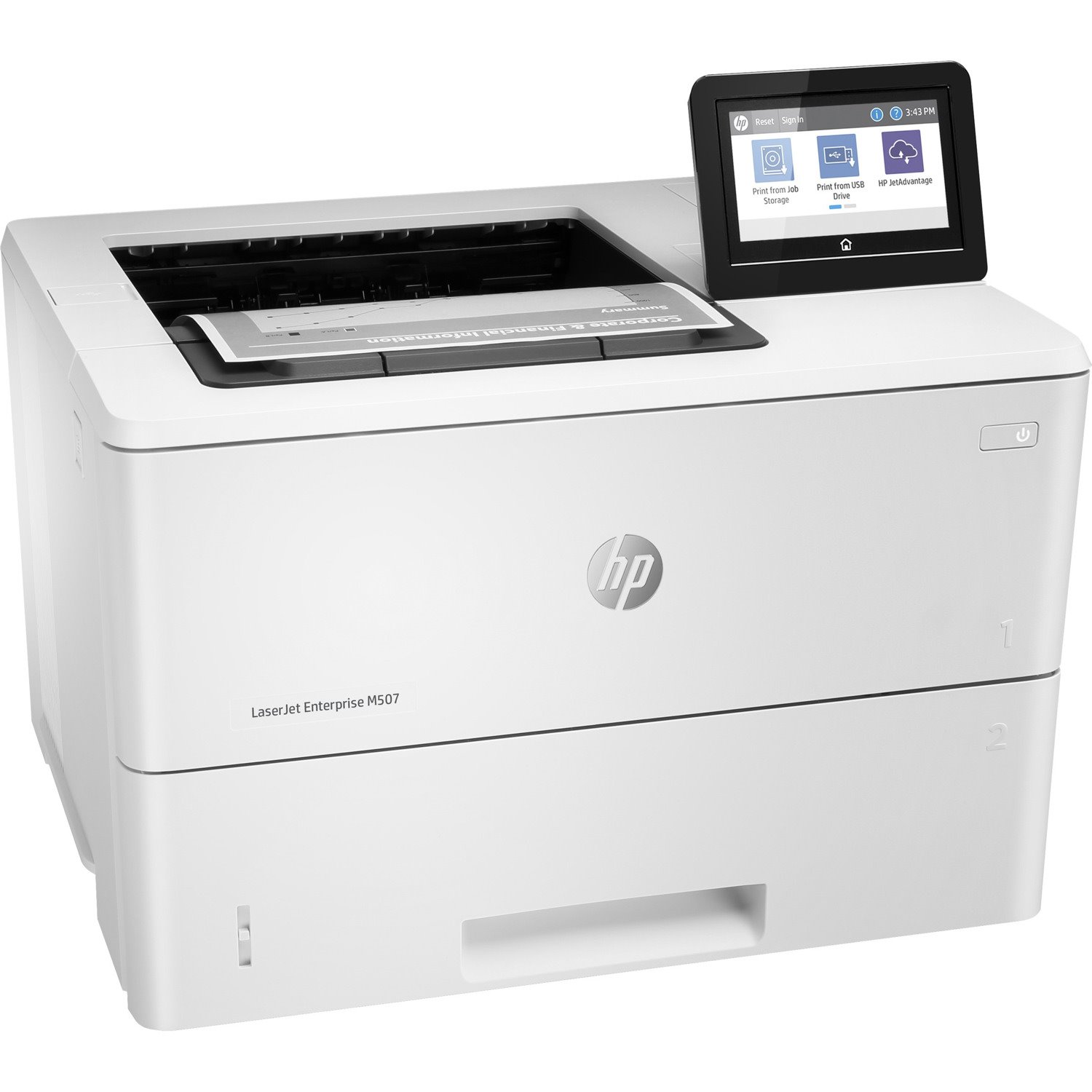 HP LaserJet Enterprise M507 M507dng Desktop Laser Printer - Monochrome