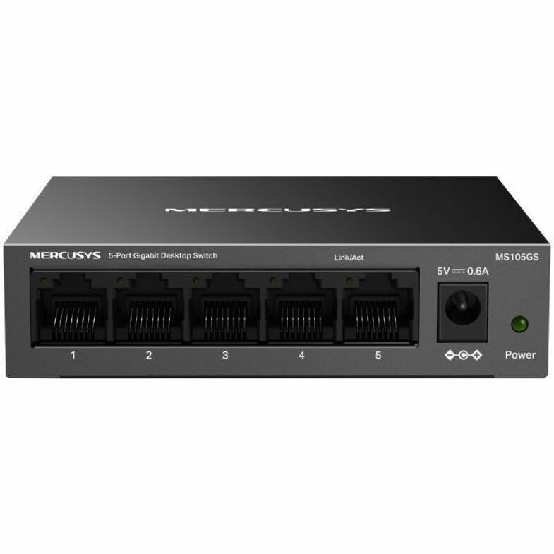 Mercusys MS105GS 5 Ports Ethernet Switch - Gigabit Ethernet - 10/100/1000Base-T, 100Base-TX