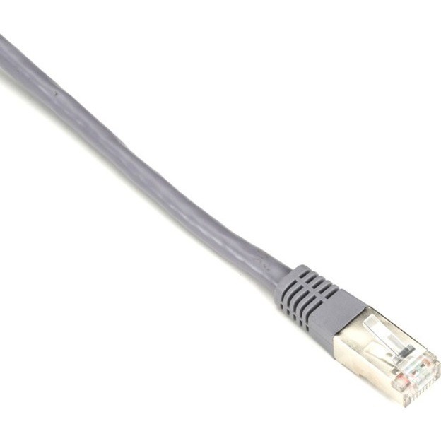 Black Box CAT5e 100-MHz Stranded Patch Cable Slim Molded Boot - F/UTP, CM PVC, Gray, 6FT