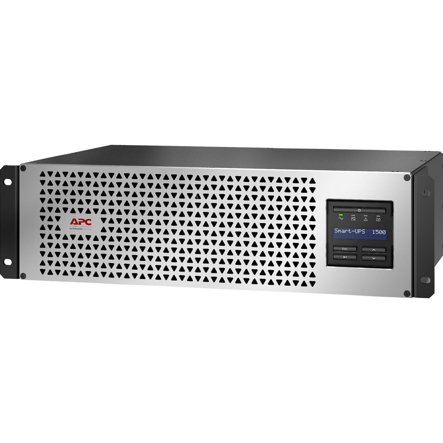 APC Smart-UPS, Line Interactive, 1500VA, Lithium-ion, Rackmount 3U, 120V, 6x NEMA 5-15R outlets, SmartConnect Port+SmartSlot, Short Depth, AVR, LCD