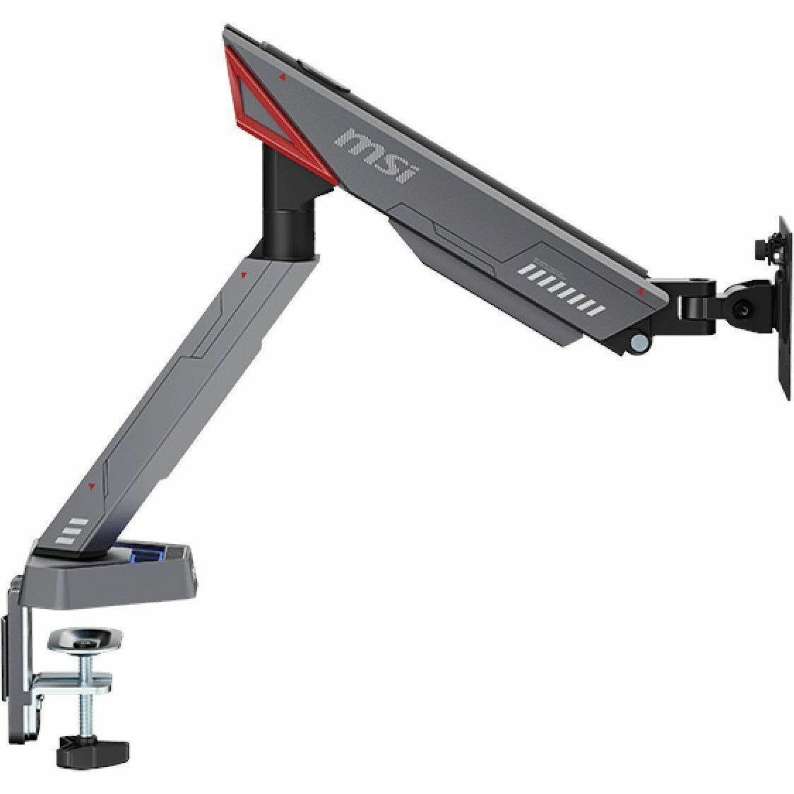 MSI Mounting Arm for Monitor, Flat Panel Display, Curved Screen Display - Matte Black, Painted Gray