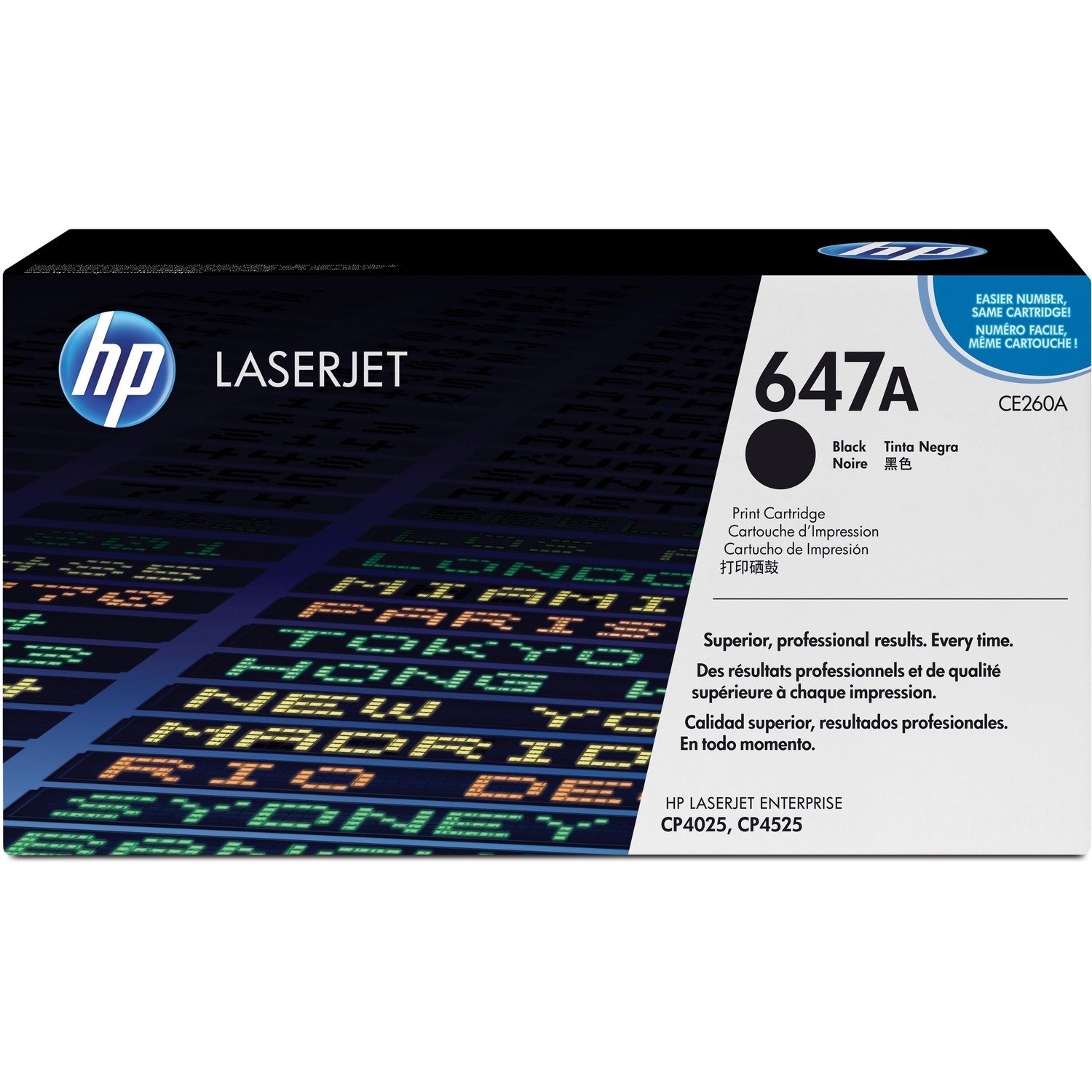 HP 647A Original Laser Toner Cartridge - Black - 1 Each