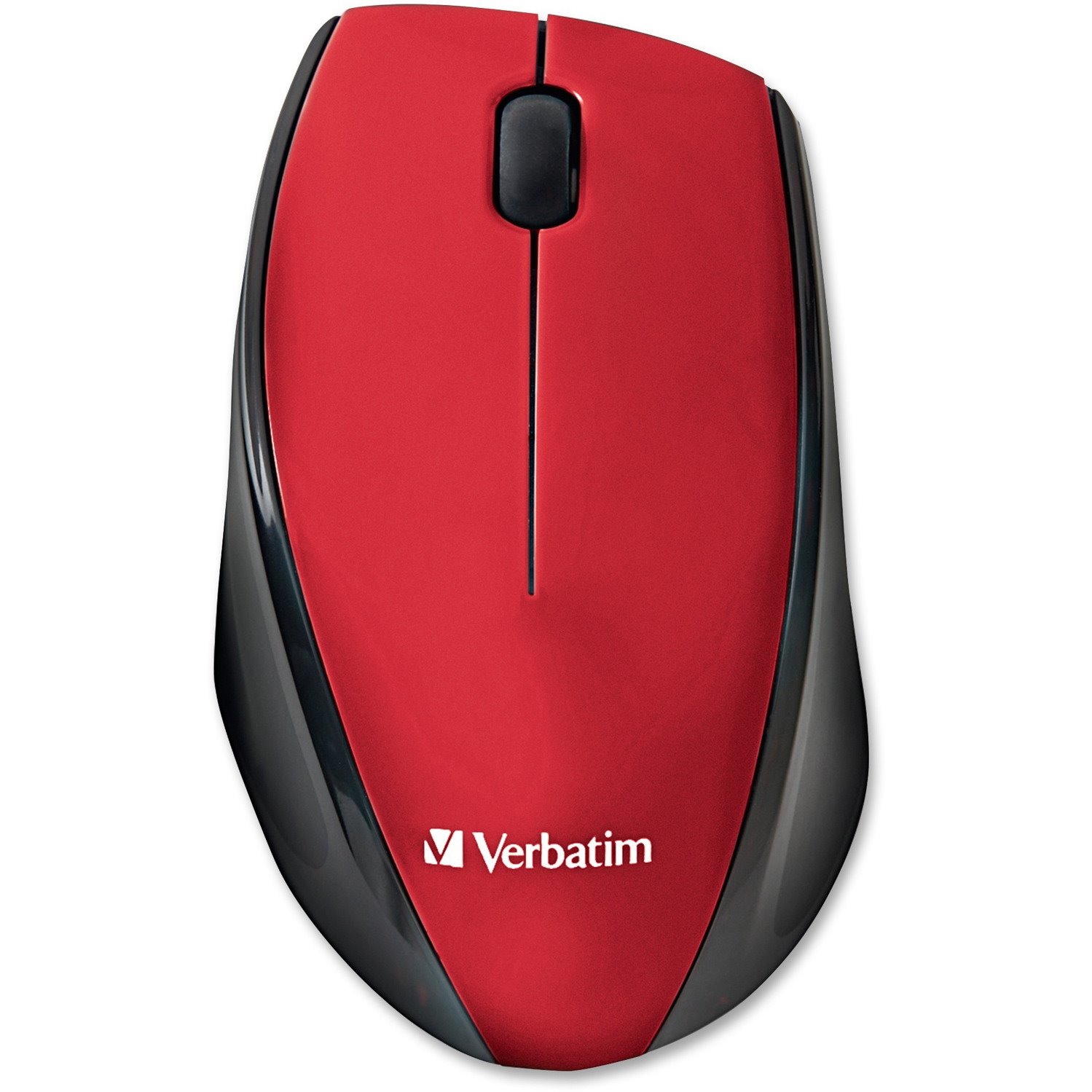 Verbatim Wireless Notebook Multi-Trac Blue LED Mouse - Red